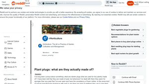 Reddit - Plant Plugs