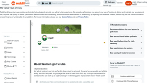 Used Women Golf Clubs - Game Improvement Irons