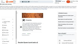 Reddit - Double Queen Bunk Beds for Lake House