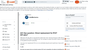 Reddit - R12 Replacement Gases