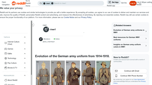 German Army Uniform Evolution - 1914-1918