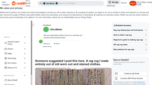 Reddit - Colorful Rag Rug