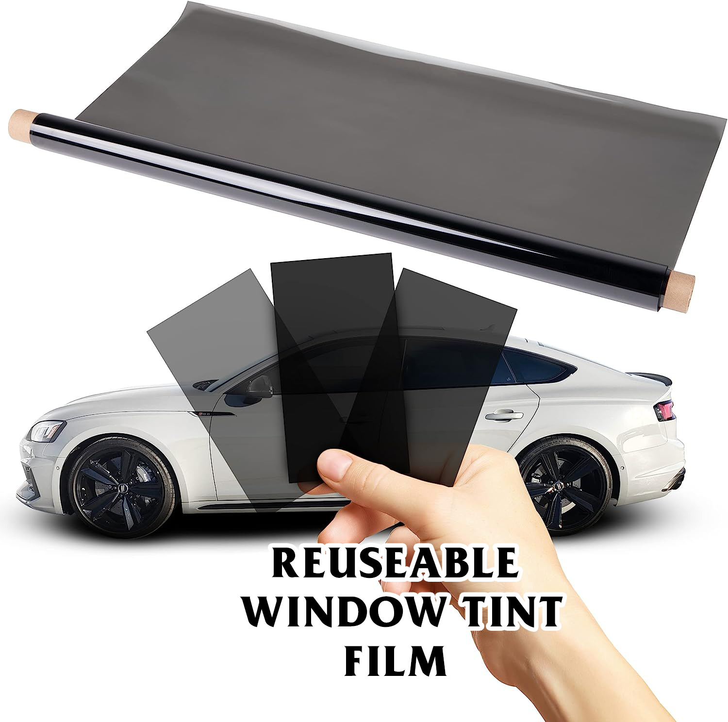 A relevant stock photo of removable window tint in a typical setting.