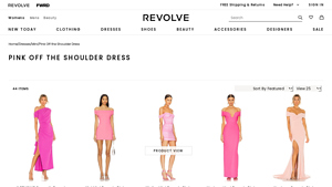 REVOLVE - Pink Off The Shoulder Dress Collection
