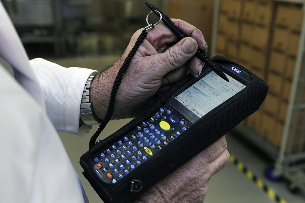 A relevant stock photo of rf scanner in a typical setting.