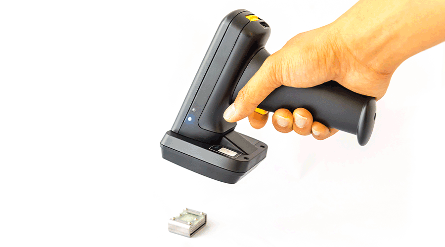 A relevant stock photo of rf scanner in a typical setting.