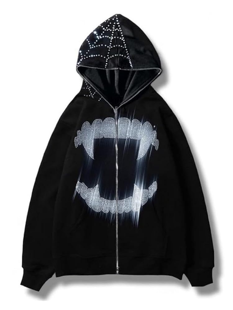A relevant stock photo of rhinestone hoodie in a typical setting.