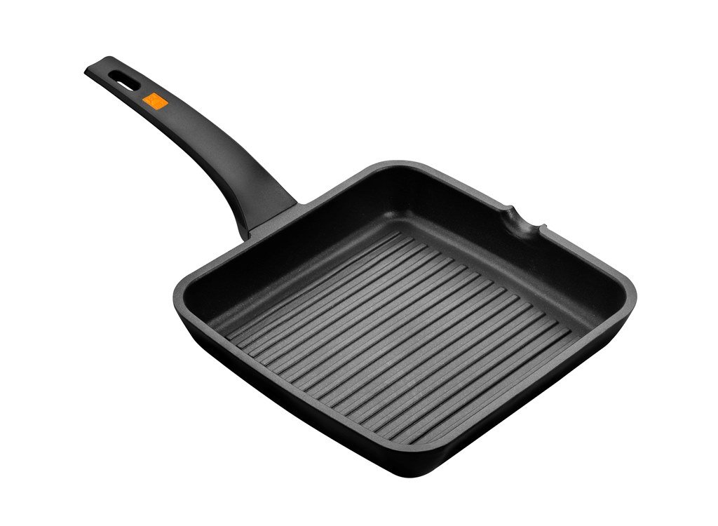 A relevant stock photo of ribbed grill in a typical setting.