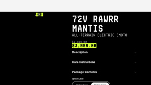 Rawrr - 72V Rawrr Mantis