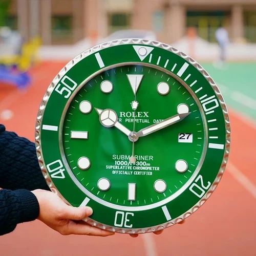 A relevant stock photo of rolex wall clock in a typical setting.