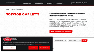 Rotary Solutions - Scissor Lifts for Cars