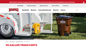 Rumpke - 95-Gallon Trash Carts