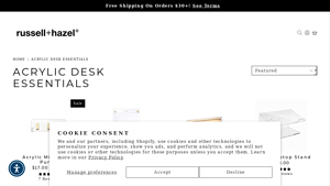 Russell + Hazel - Acrylic Desk Essentials