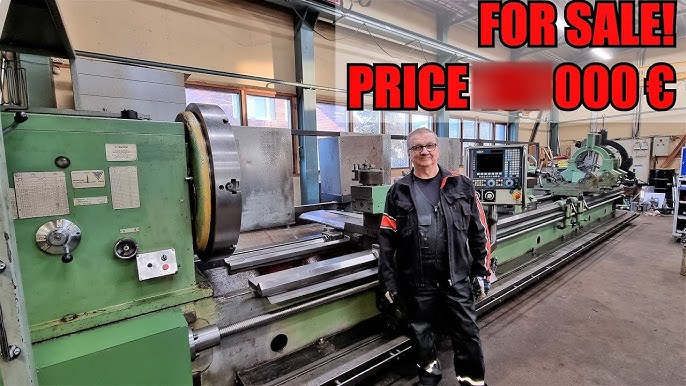 A relevant stock photo of russian lathe in a typical setting.