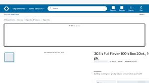 305 - Full Flavor 100's Box