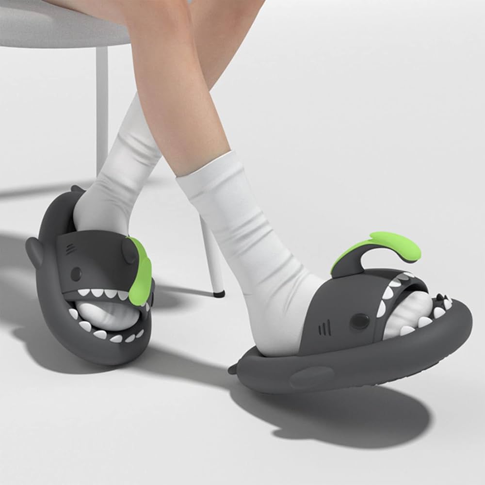 A relevant stock photo of shark slides in a typical setting.