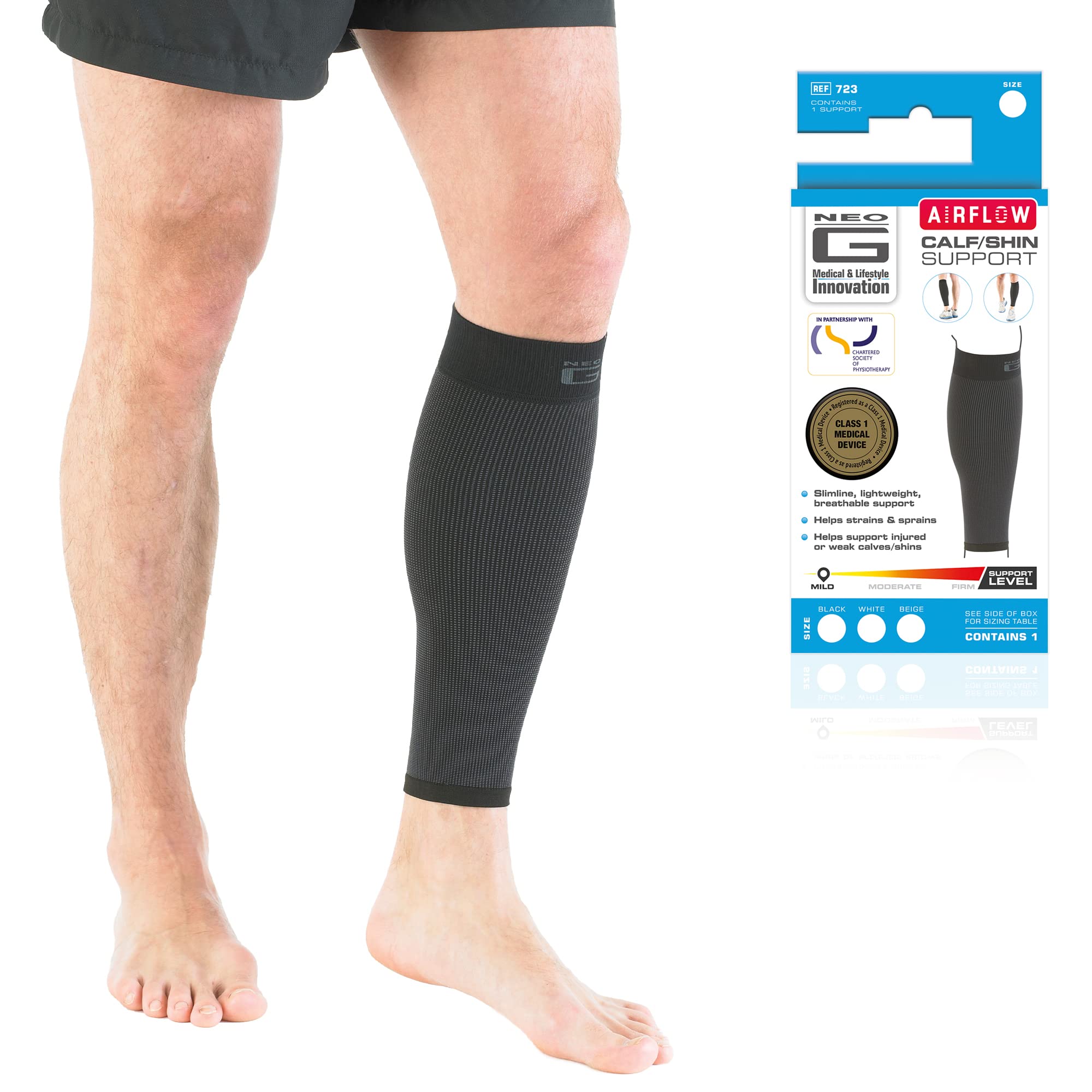 A relevant stock photo of shin splints support socks in a typical setting.