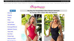 Brigitewear - Tan Through Mesh Swimsuits