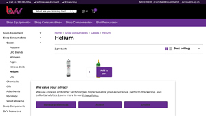 Shop BVV - High Purity Helium Tank 99.99%
