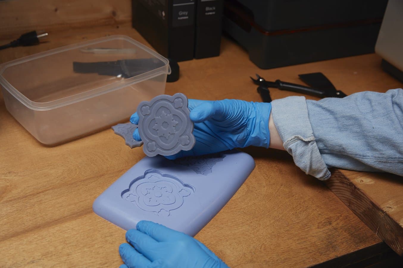 A relevant stock photo of silicon mold in a typical setting.
