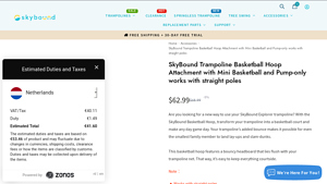 SkyBound - Trampoline Basketball Hoop Attachment