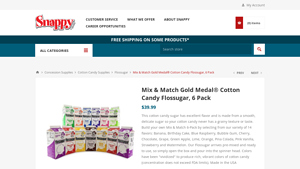 Snappy Popcorn - Mix & Match Cotton Candy Flossugar 6 Pack