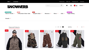 Snowverb - Oversize Baggy Ski/Snowboard Pants Collection