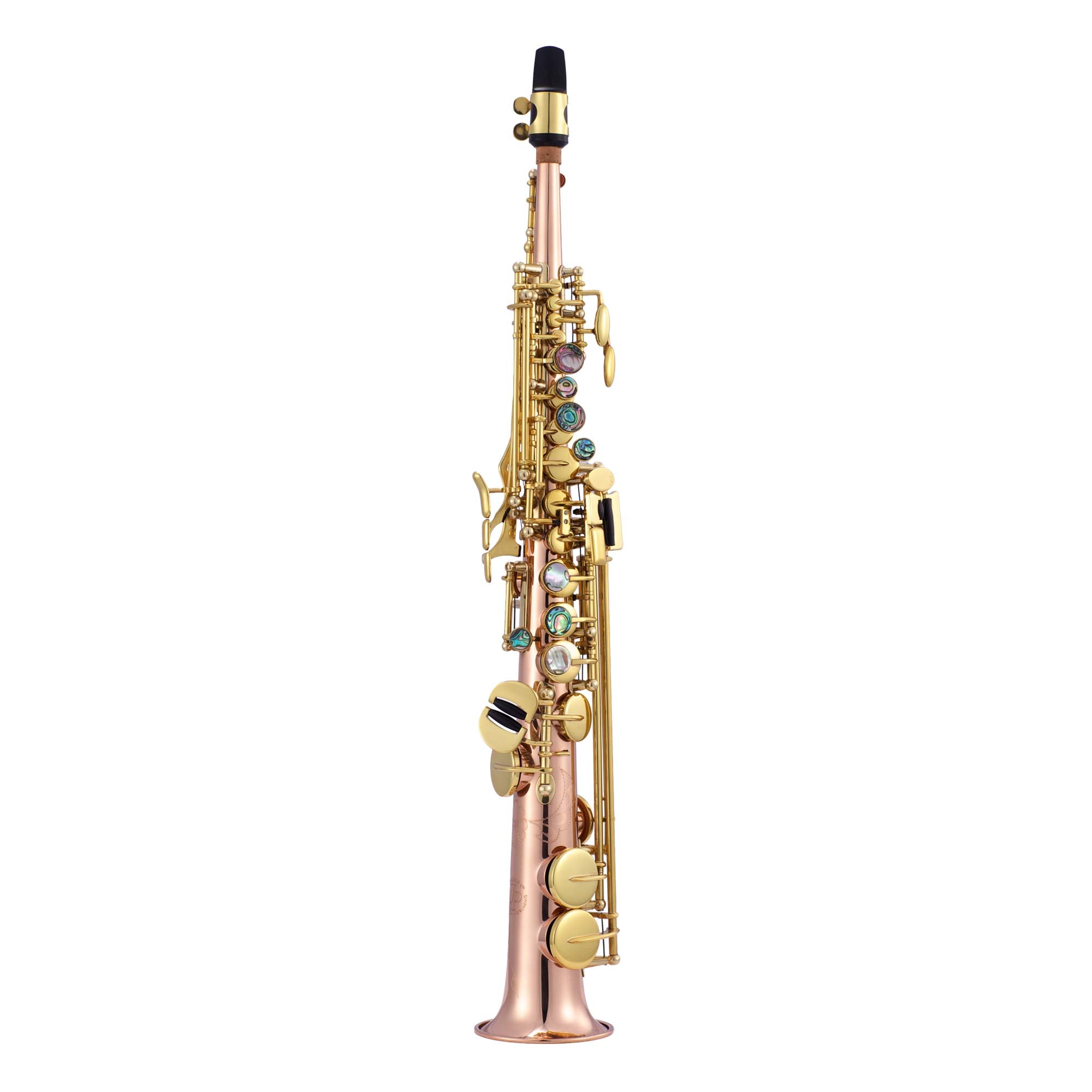 A relevant stock photo of sopranino saxophone in a typical setting.