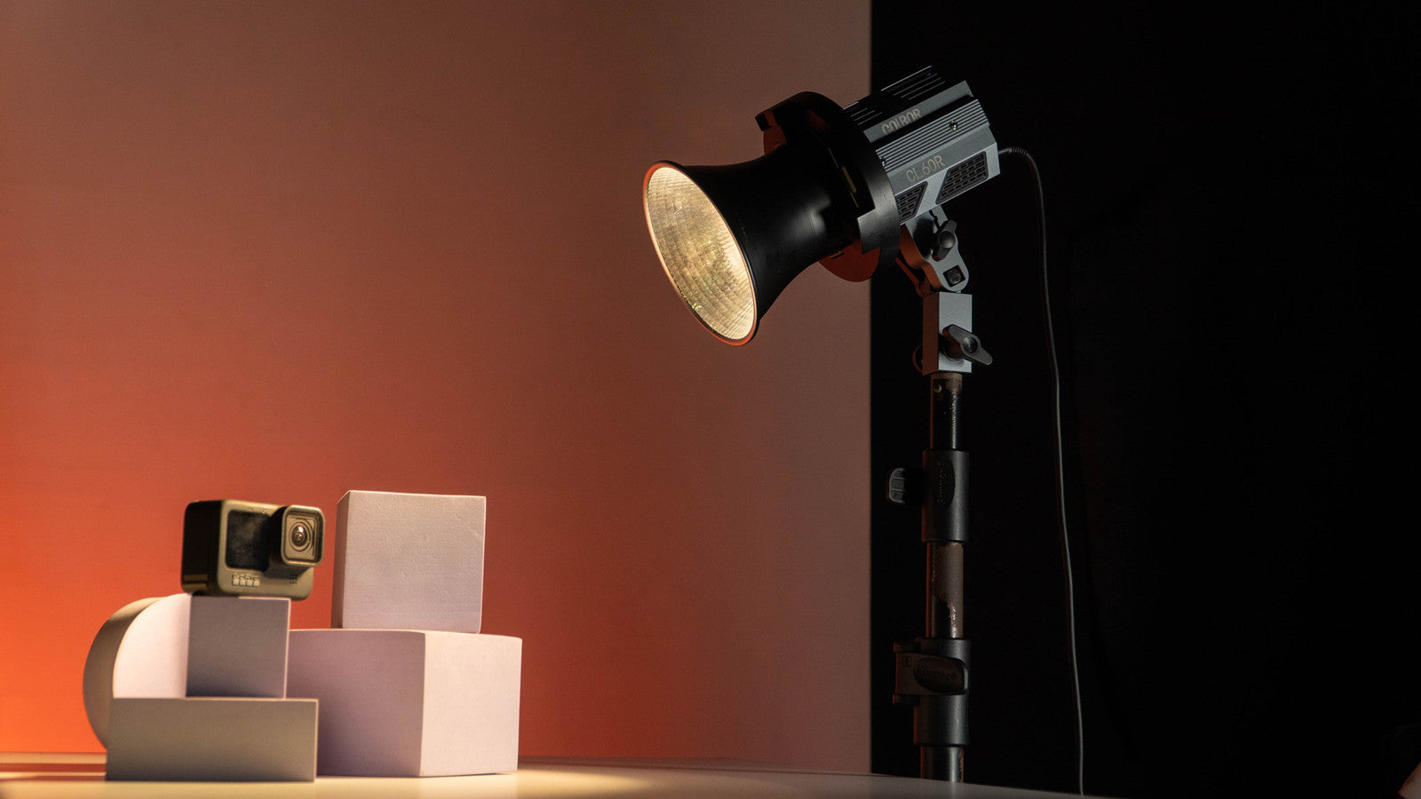 A relevant stock photo of spot light in a typical setting.