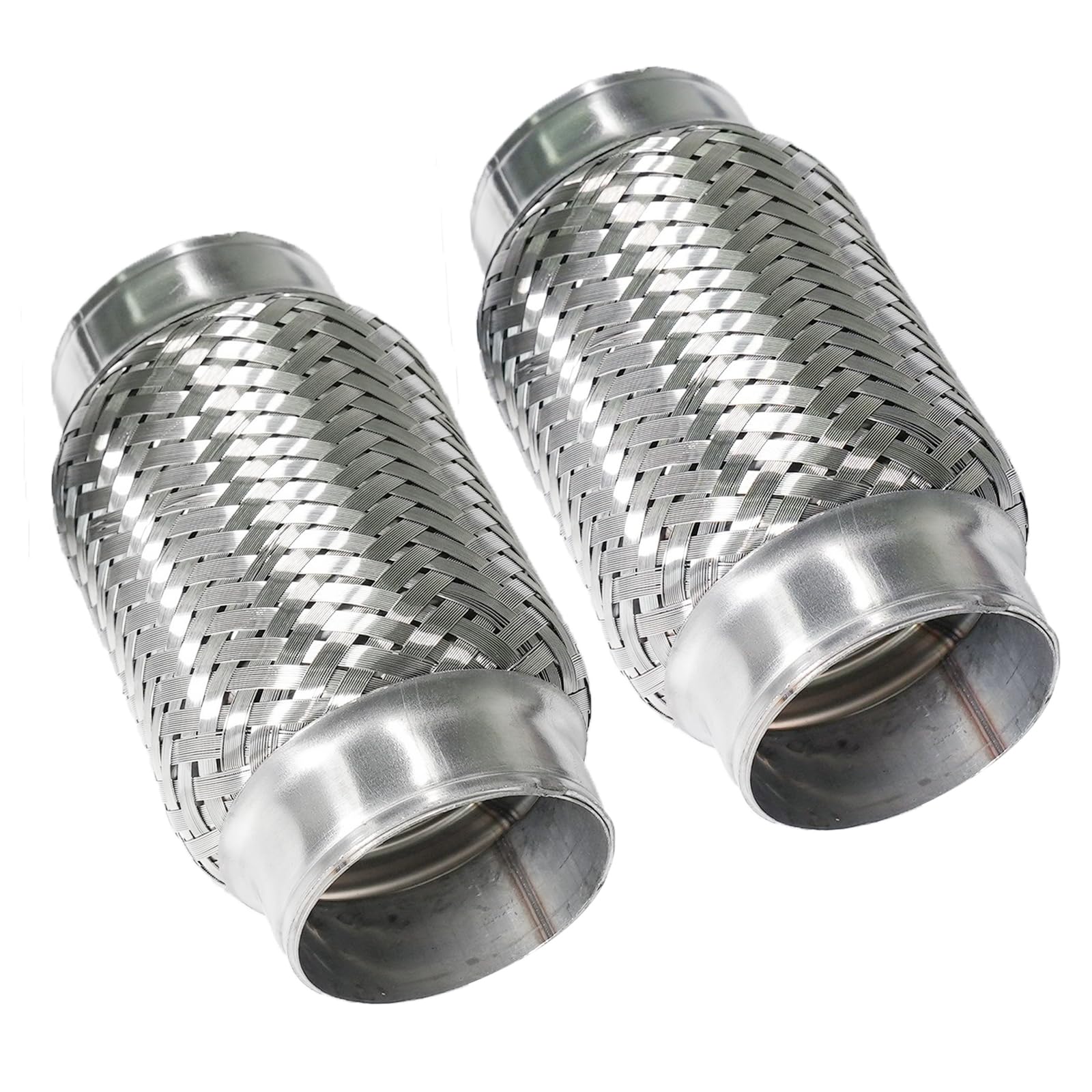 A relevant stock photo of stainless exhaust flex tube in a typical setting.