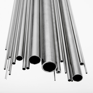 A relevant stock photo of stainless steel metric tubing in a typical setting.