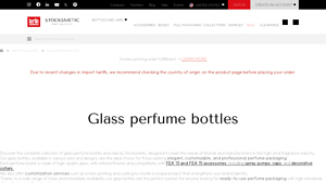 Stocksmetic - Glass Perfume Bottles Collection