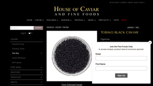 House of Caviar and Fine Foods - Tobiko Black Caviar