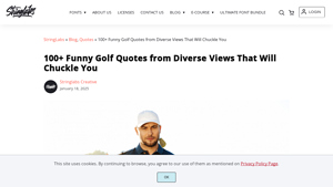 String Labs - Humorous Golf Quotes
