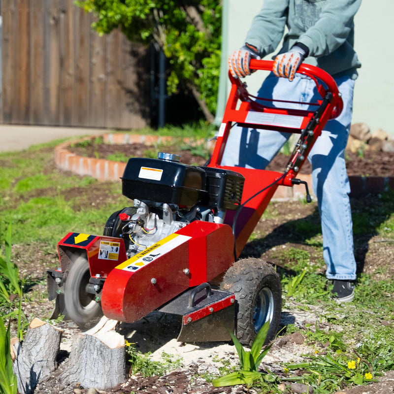 A relevant stock photo of stump grinder for sale in a typical setting.