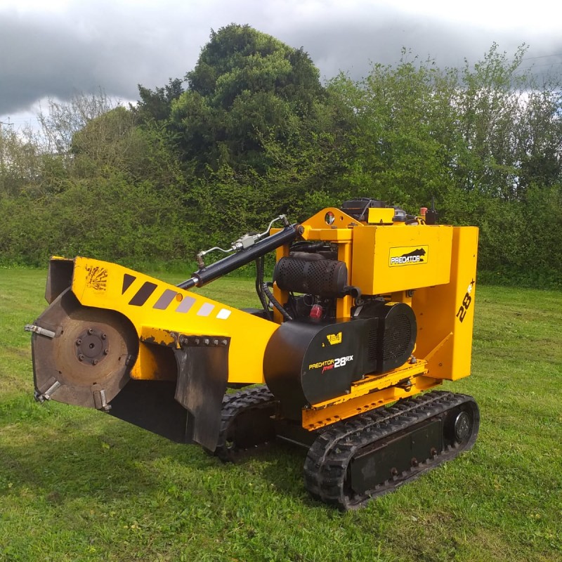 A relevant stock photo of stump grinder for sale in a typical setting.