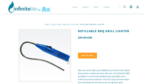 InfiniteLite - Refillable BBQ Grill Lighter
