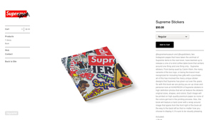 Supreme - Supreme Stickers