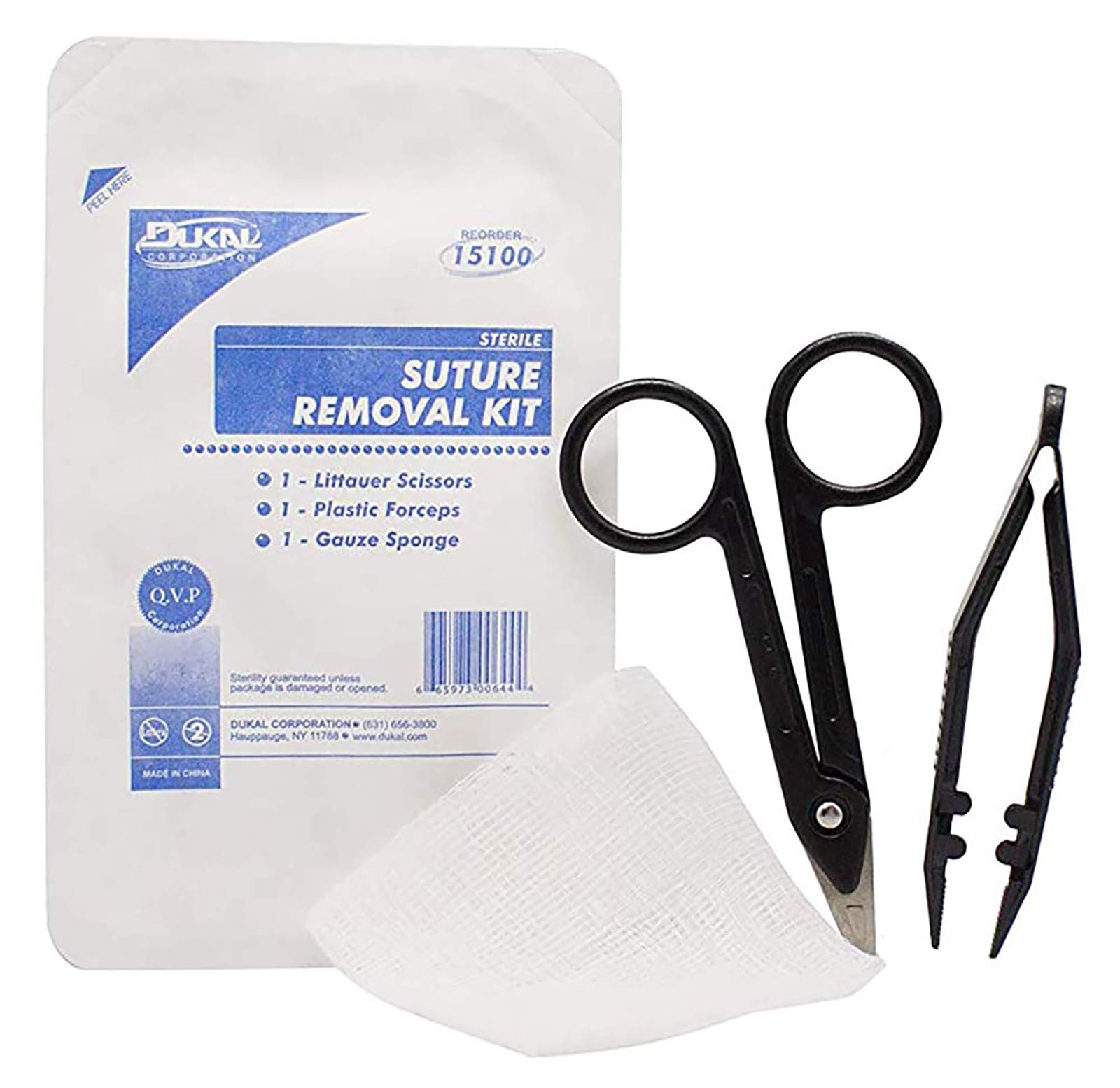 A relevant stock photo of suture removal kit in a typical setting.
