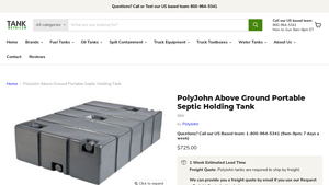 PolyJohn - Above Ground Portable Septic Holding Tank