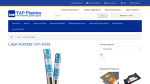 Tap Plastics - Acetate Rolls Clear