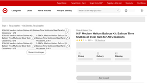 Target - 9.5 Medium Helium Balloon Kit