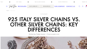 Teddy Howler - 925 Italy Silver Chains