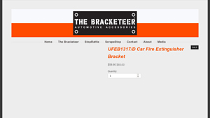 Bracketeer - UFEB1317/D Car Fire Extinguisher Bracket
