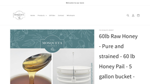 The Mosqueta Market - 60lb Raw Honey