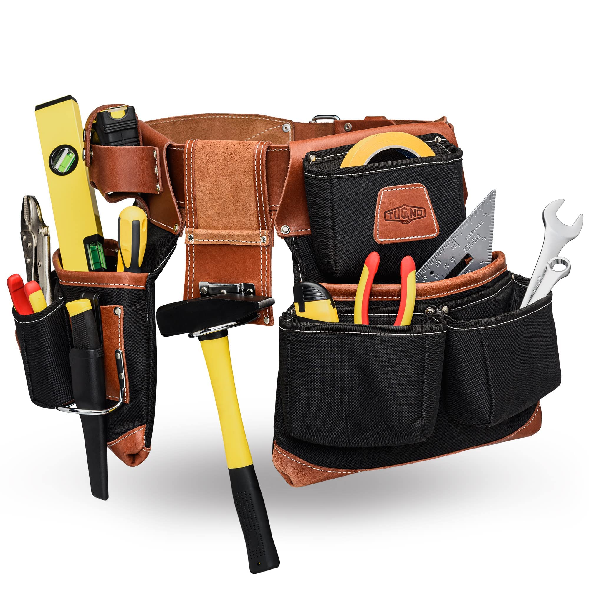 A relevant stock photo of tool belt in a typical setting.