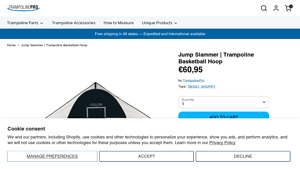 Trampoline Pro - Jump Slammer Basketball Hoop