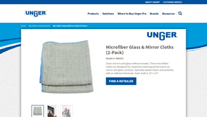 Unger - Microfiber Glass & Mirror Cloths