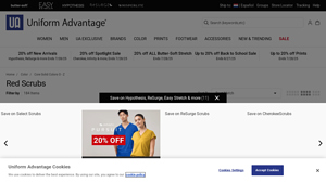 Uniform Advantage - Red Scrubs