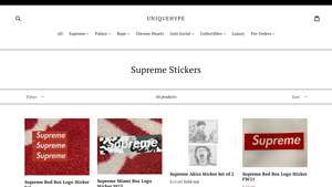 Unique Hype NYC - Supreme Sticker Collection